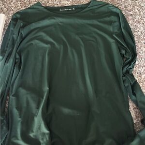 Abercrombie & Fitch Deep Green Long Sleeve Shirt